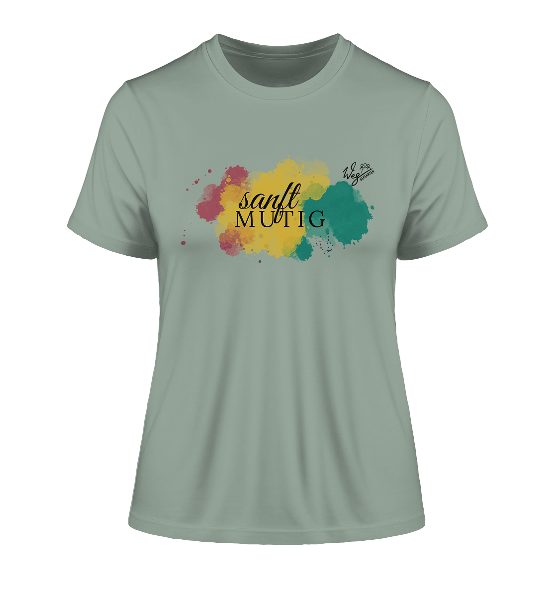 Sanftmutig - Fitted Ladies Organic Shirt - Weggefährten Mindset