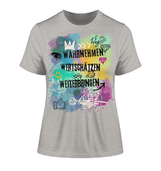 WERTE - Graffiti - Fitted Ladies Organic Shirt - Weggefährten Mindset