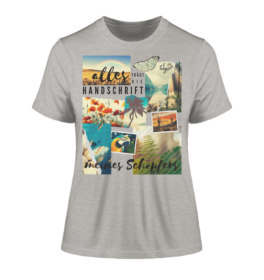 Handschrift des Schöpfers - Fitted Ladies Organic Shirt - Weggefährten Mindset
