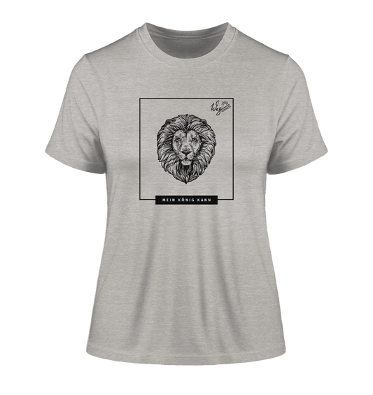 Mein König kann - Fitted Ladies Organic Shirt - Weggefährten Mindset