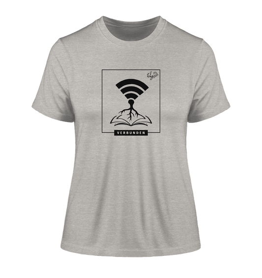 Verbunden - Fitted Ladies Organic Shirt - Weggefährten Mindset