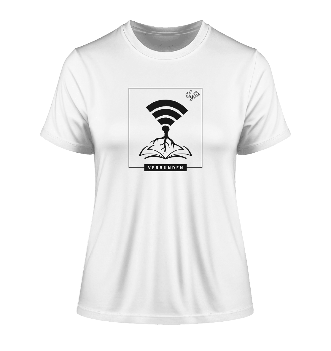 Verbunden - Fitted Ladies Organic Shirt - Weggefährten Mindset