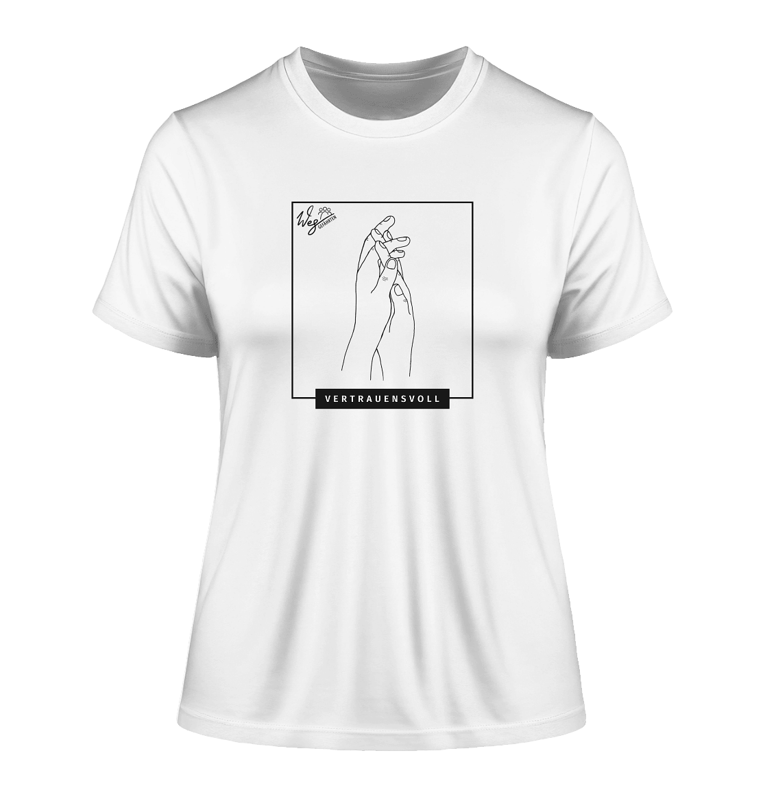Vertrauensvoll - Fitted Ladies Organic Shirt - Weggefährten Mindset