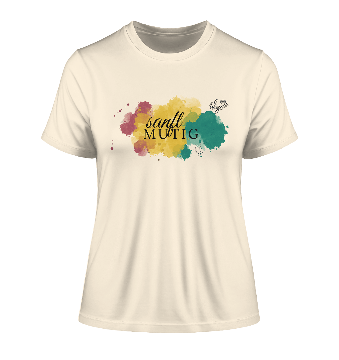 Sanftmutig - Fitted Ladies Organic Shirt - Weggefährten Mindset