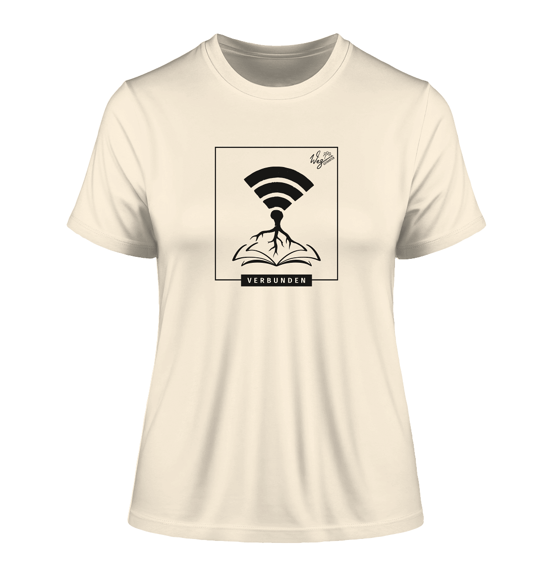 Verbunden - Fitted Ladies Organic Shirt - Weggefährten Mindset