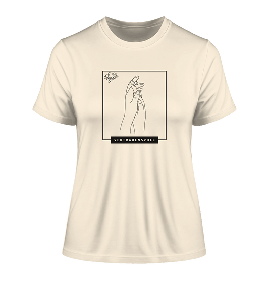 Vertrauensvoll - Fitted Ladies Organic Shirt - Weggefährten Mindset