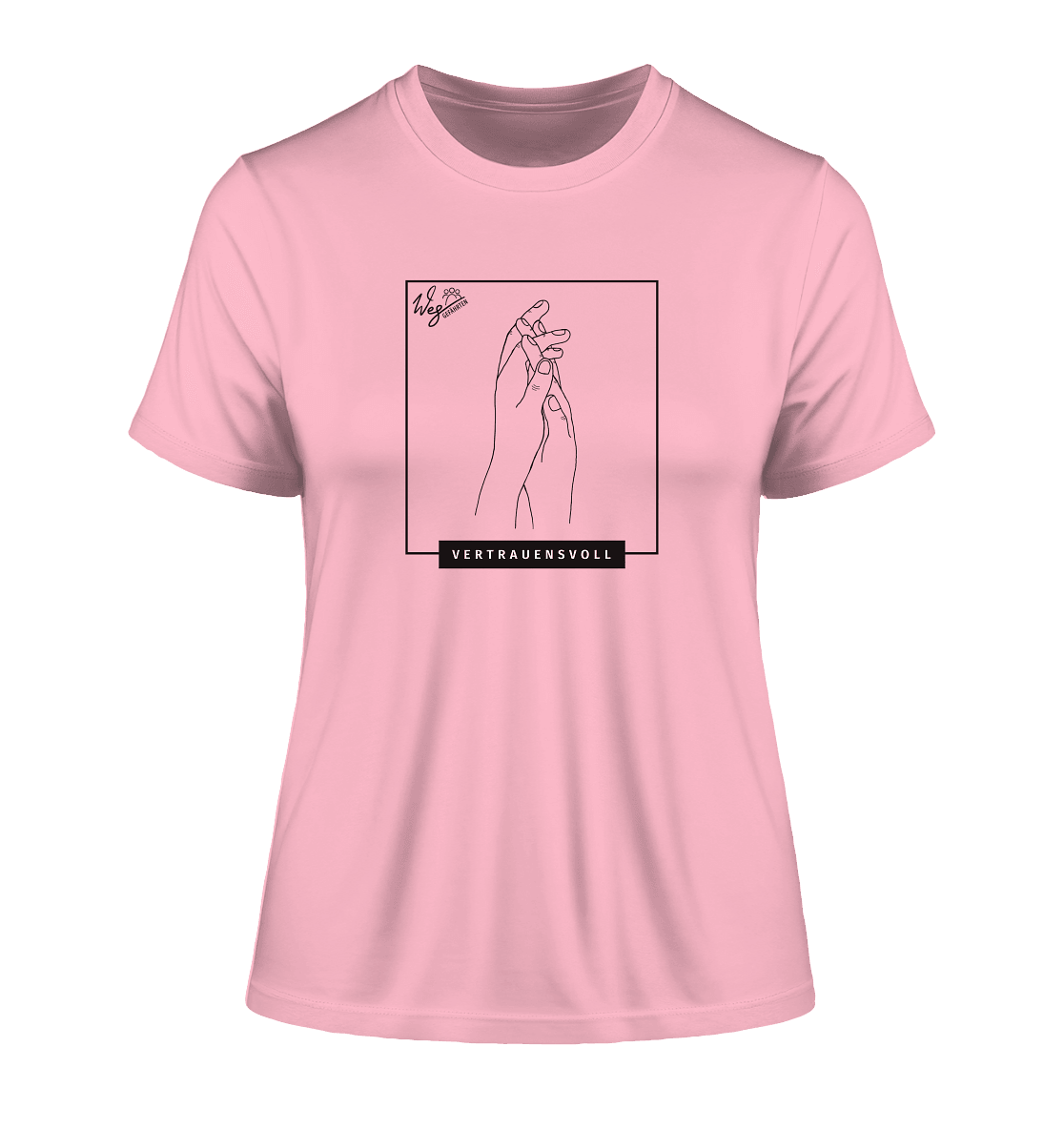 Vertrauensvoll - Fitted Ladies Organic Shirt - Weggefährten Mindset