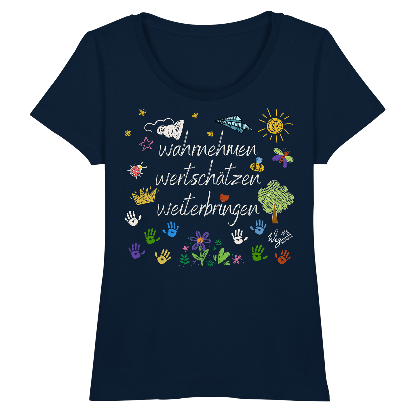 WERTE bunt - Tanja (NICHT Veröffentlichen) - Fitted Ladies Organic Shirt.