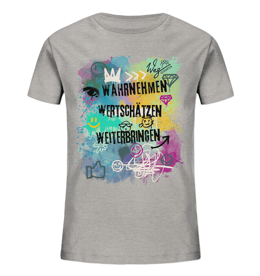 WERTE - Graffiti - Kids Organic Shirt - Weggefährten Mindset