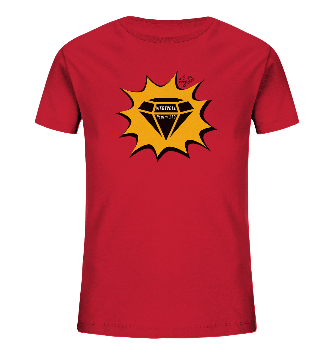WERTVOLL - Kids Organic Shirt - Weggefährten Mindset
