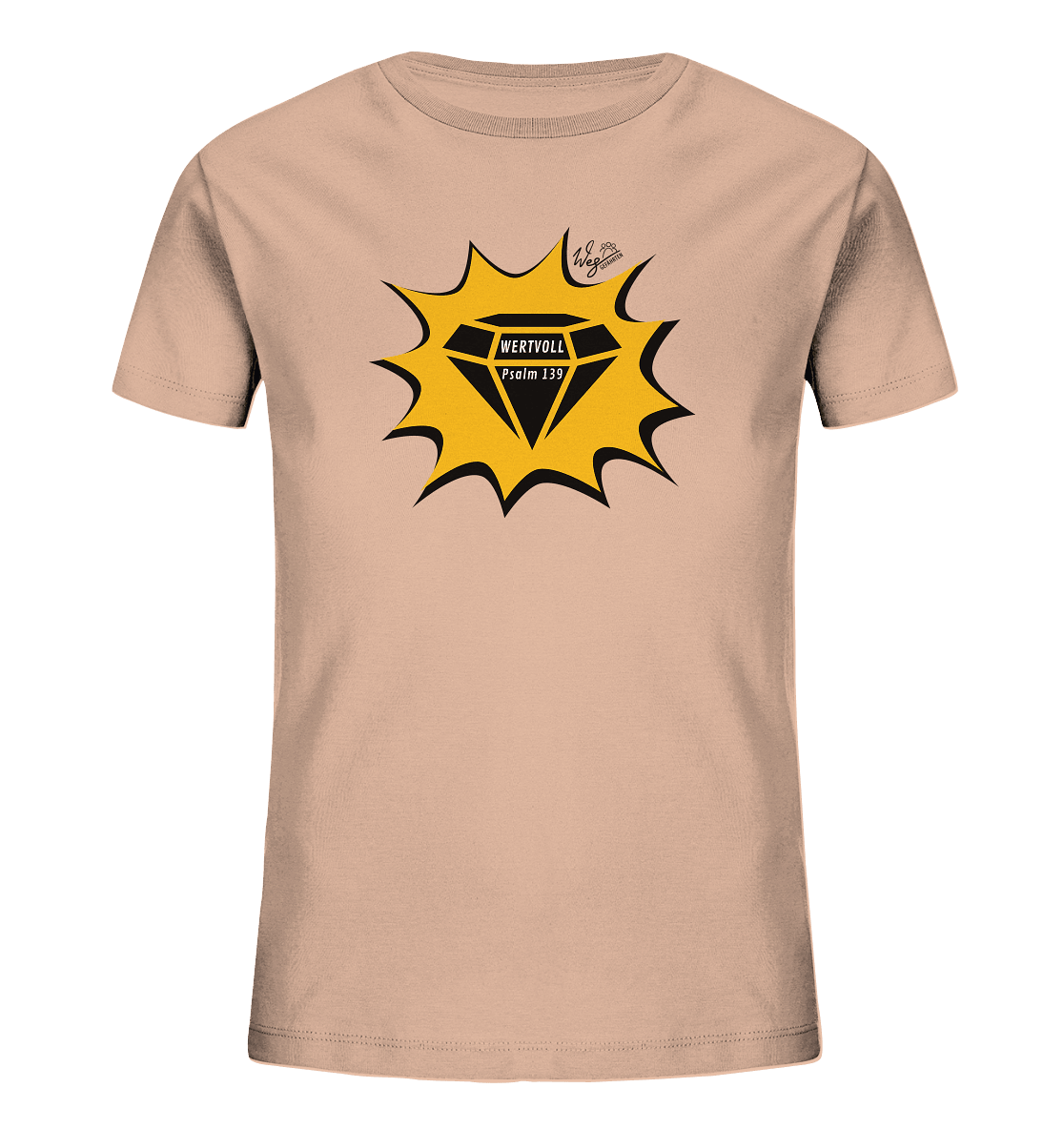 WERTVOLL - Kids Organic Shirt - Weggefährten Mindset