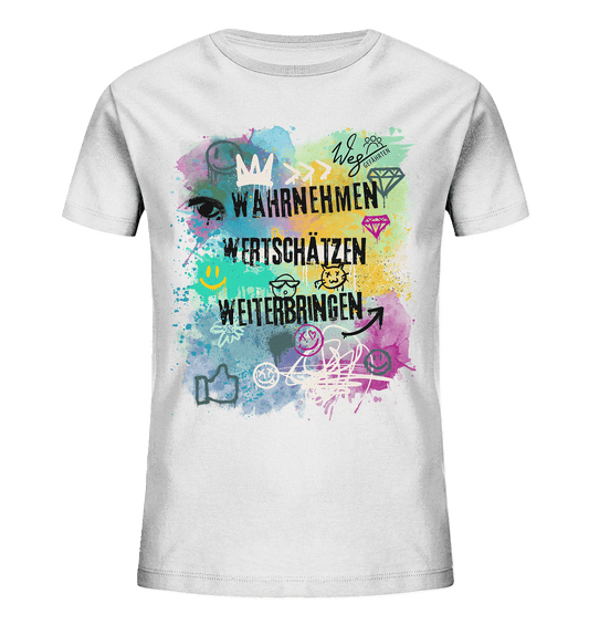 WERTE - Graffiti - Kids Organic Shirt - Weggefährten Mindset