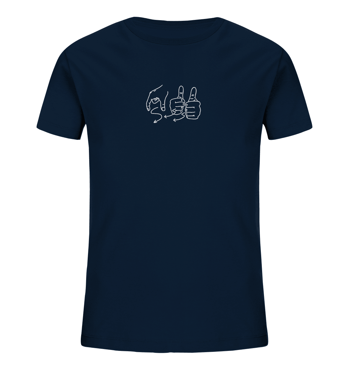 Weggefährten (Gebärde) - Kids Organic Shirt (Stick) - Weggefährten Mindset