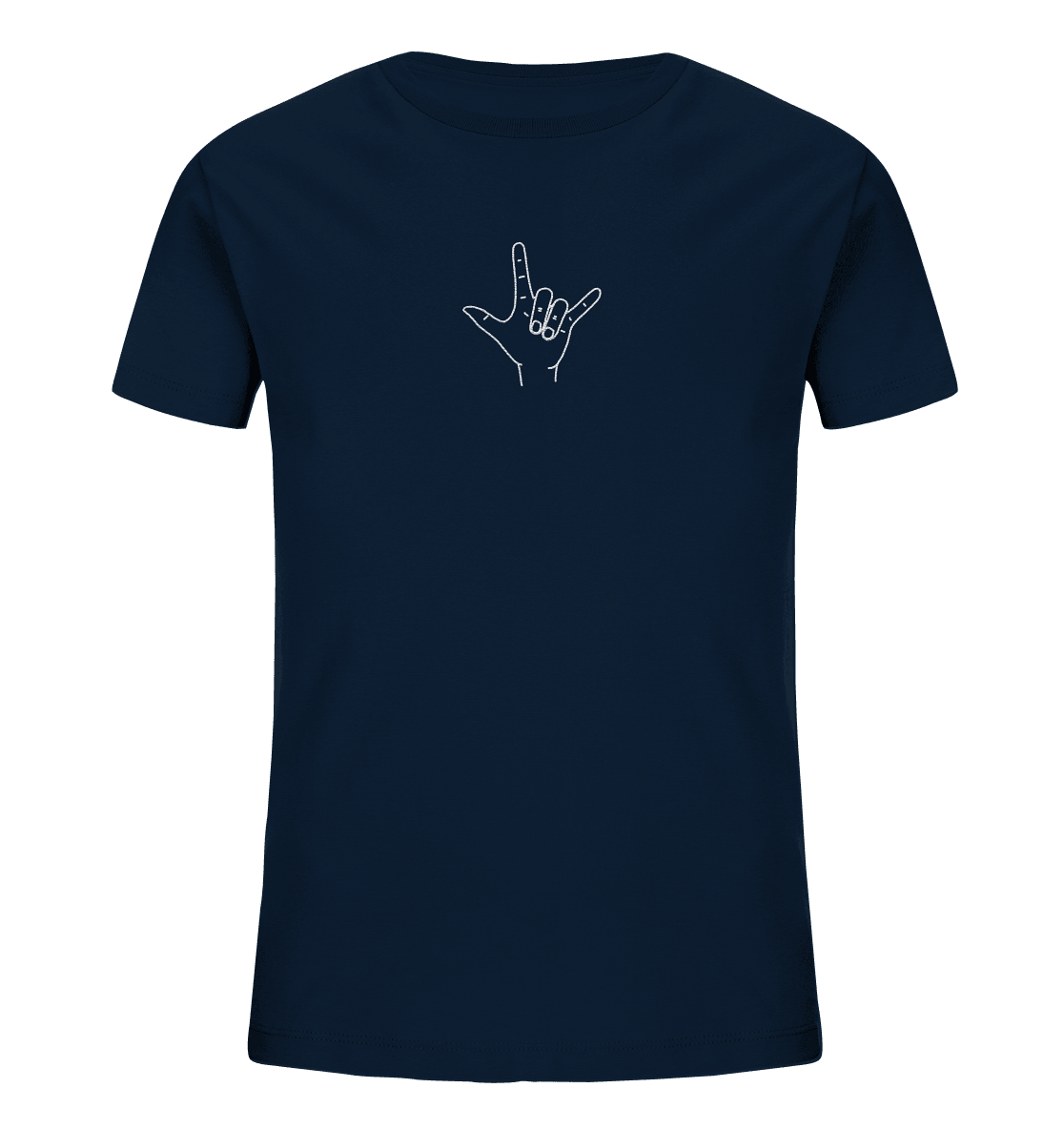 I Love You (Gebärde) - Kids Organic Shirt (Stick) - Weggefährten Mindset