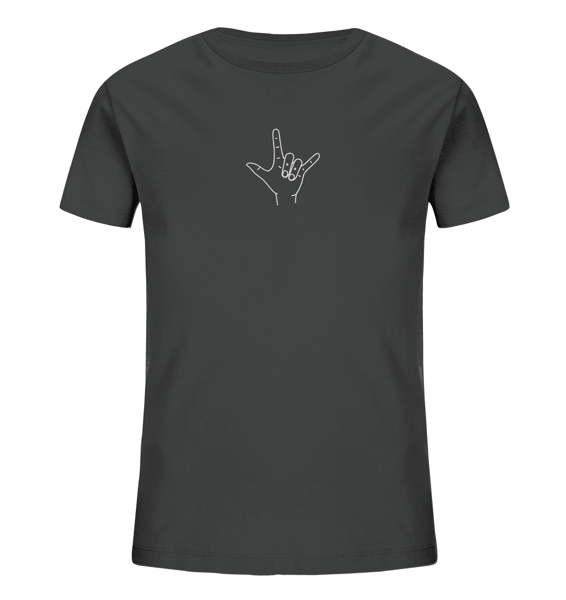 I Love You (Gebärde) - Kids Organic Shirt (Stick) - Weggefährten Mindset
