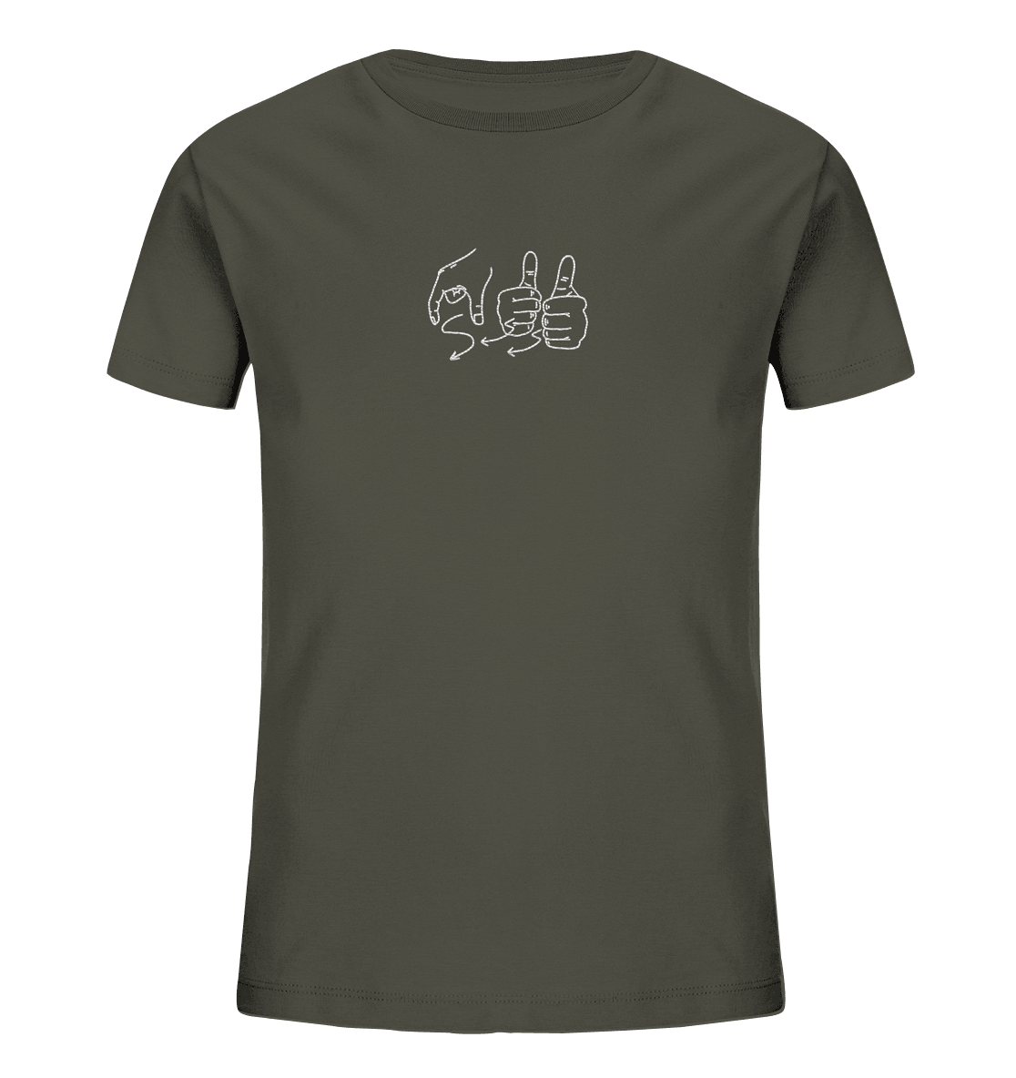 Weggefährten (Gebärde) - Kids Organic Shirt (Stick) - Weggefährten Mindset