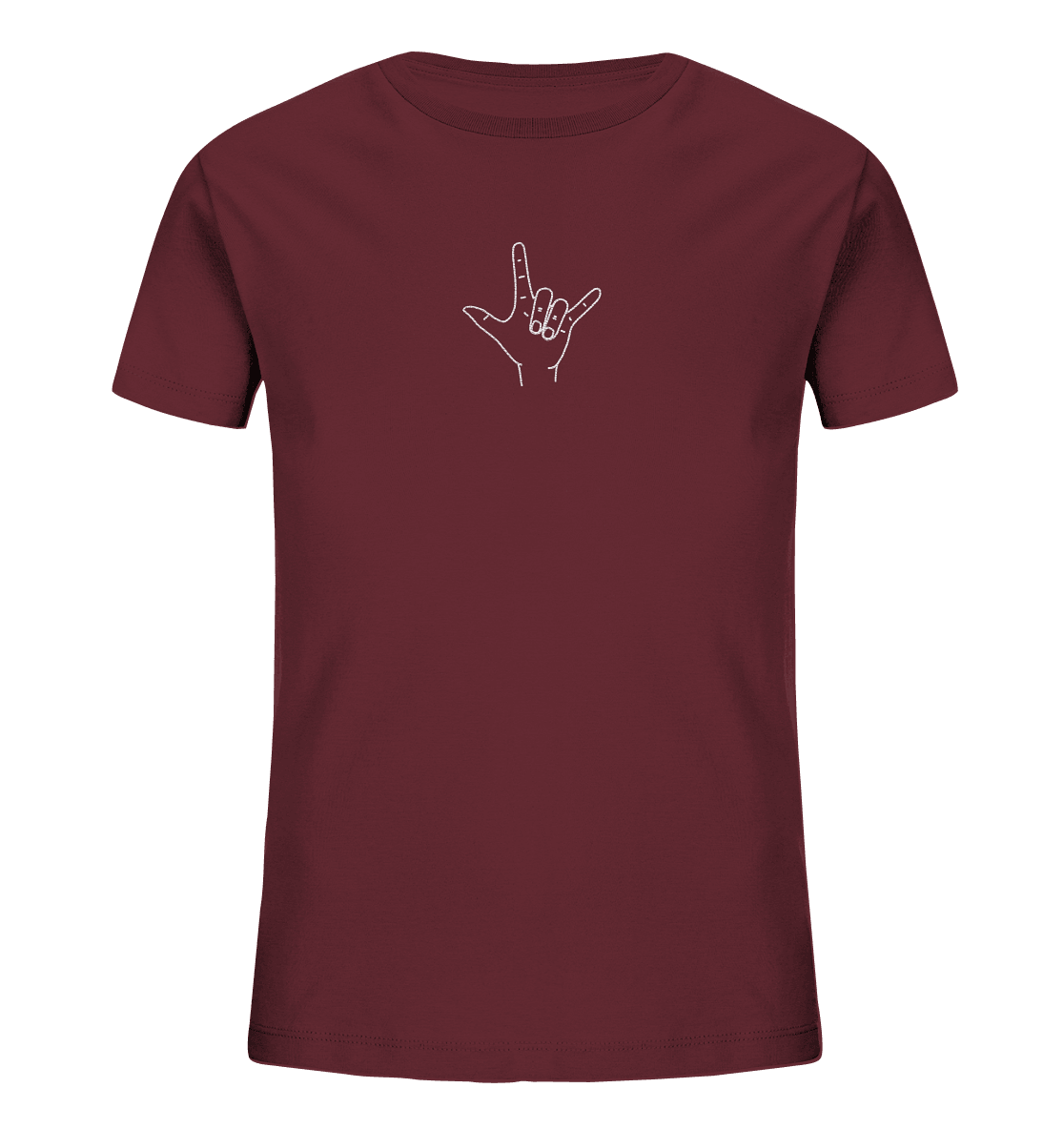 I Love You (Gebärde) - Kids Organic Shirt (Stick) - Weggefährten Mindset