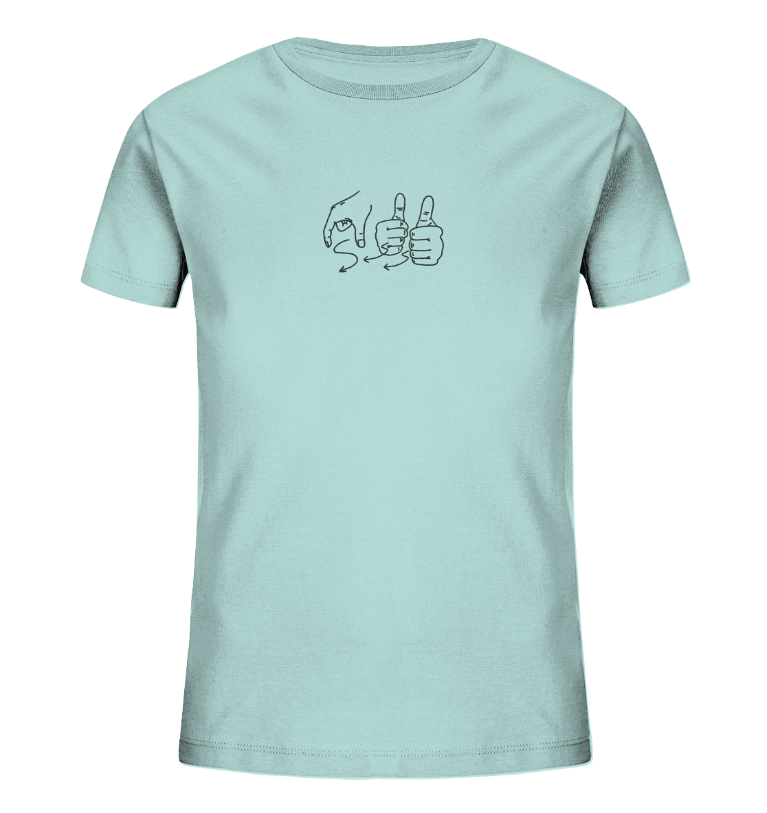 Weggefährten (Gebärde) - Kids Organic Shirt (Stick) - Weggefährten Mindset