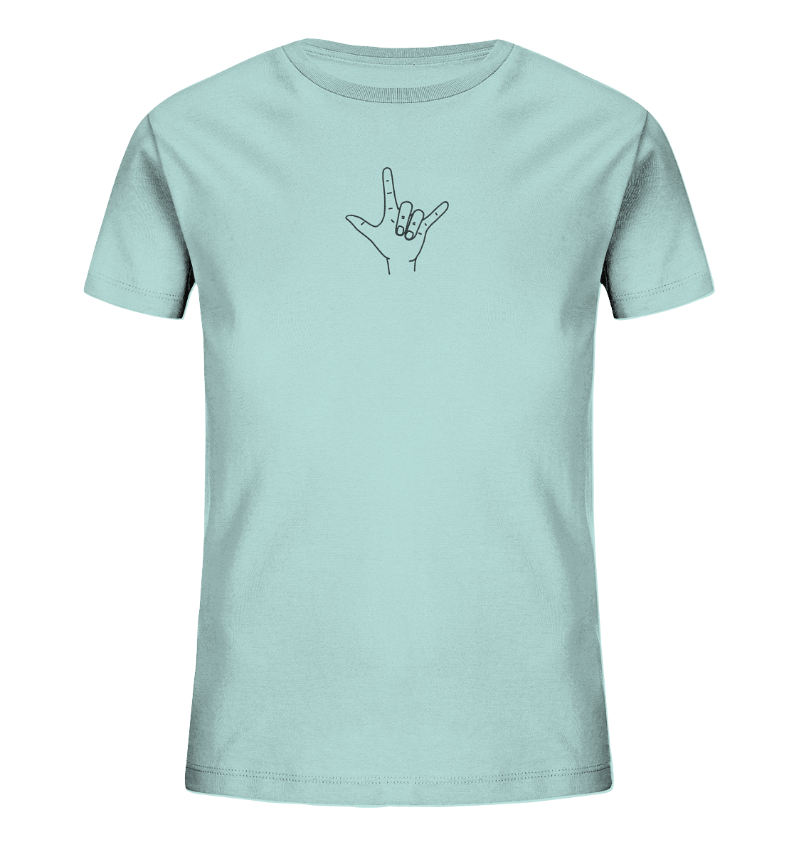 I Love You (Gebärde) - Kids Organic Shirt (Stick) - Weggefährten Mindset