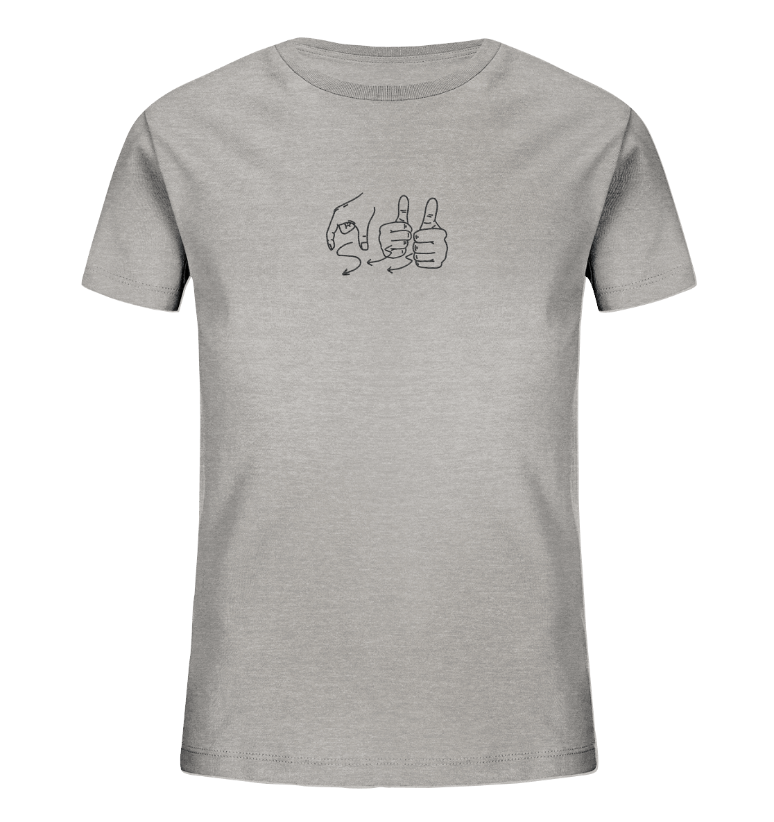 Weggefährten (Gebärde) - Kids Organic Shirt (Stick) - Weggefährten Mindset