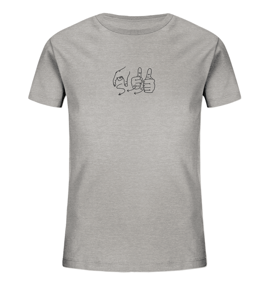 Weggefährten (Gebärde) - Kids Organic Shirt (Stick) - Weggefährten Mindset