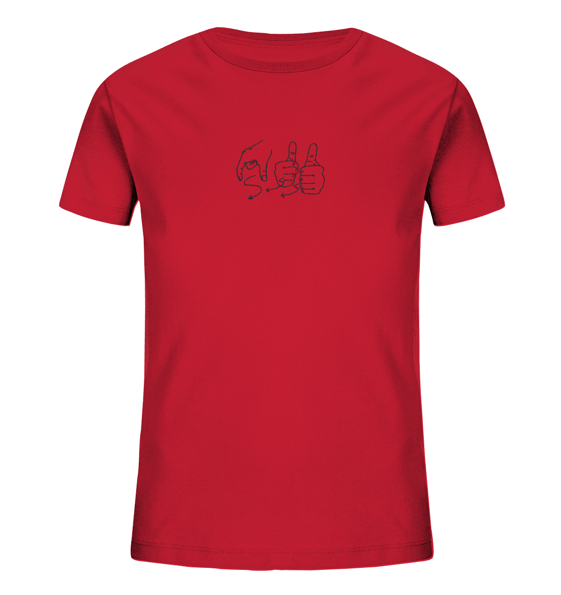 Weggefährten (Gebärde) - Kids Organic Shirt (Stick) - Weggefährten Mindset