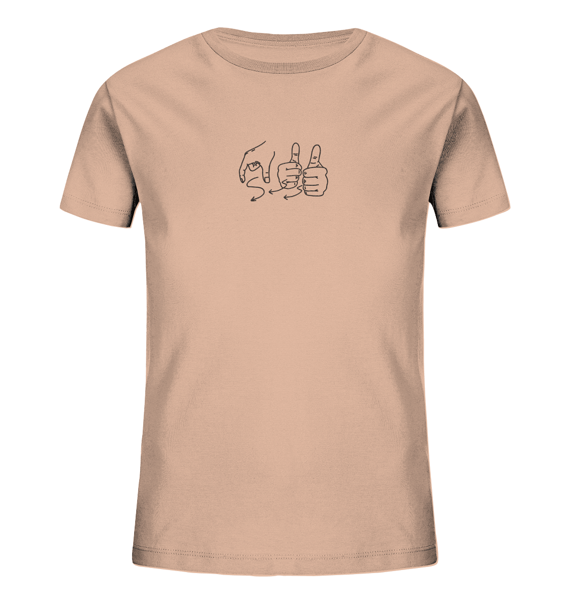 Weggefährten (Gebärde) - Kids Organic Shirt (Stick) - Weggefährten Mindset