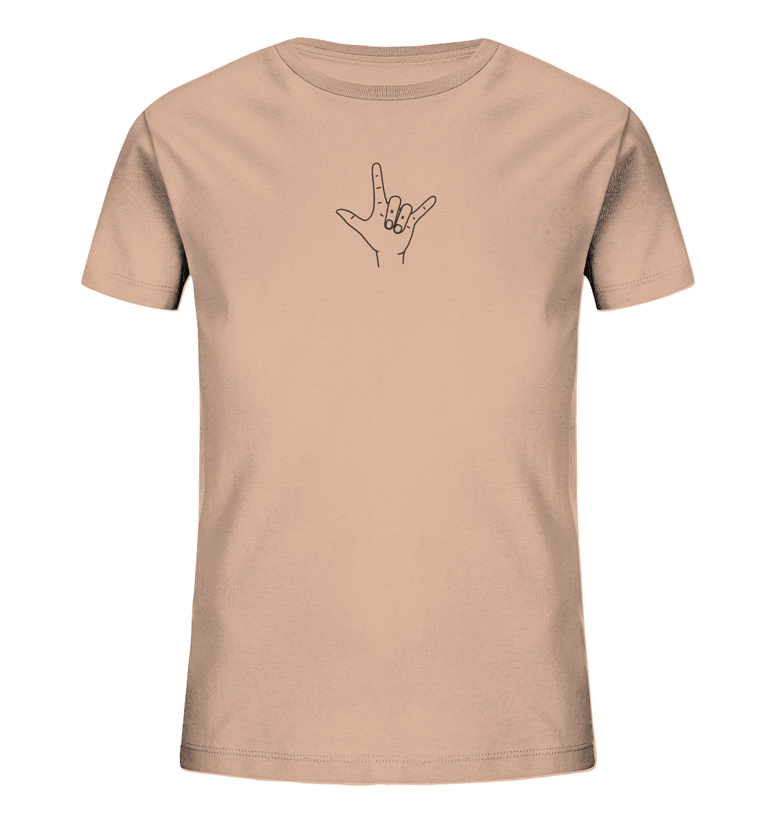 I Love You (Gebärde) - Kids Organic Shirt (Stick) - Weggefährten Mindset
