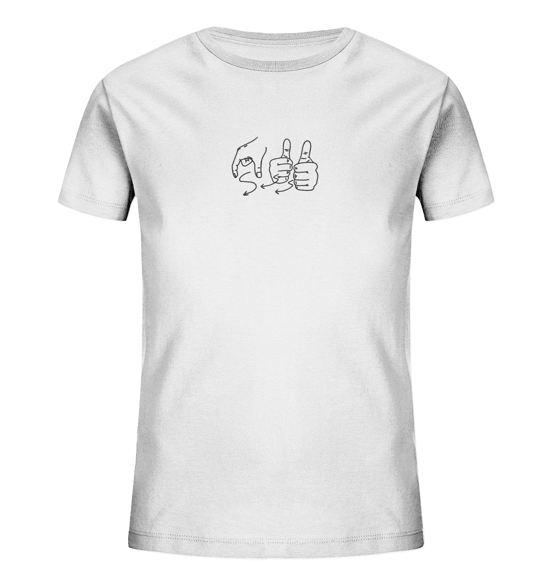 Weggefährten (Gebärde) - Kids Organic Shirt (Stick) - Weggefährten Mindset