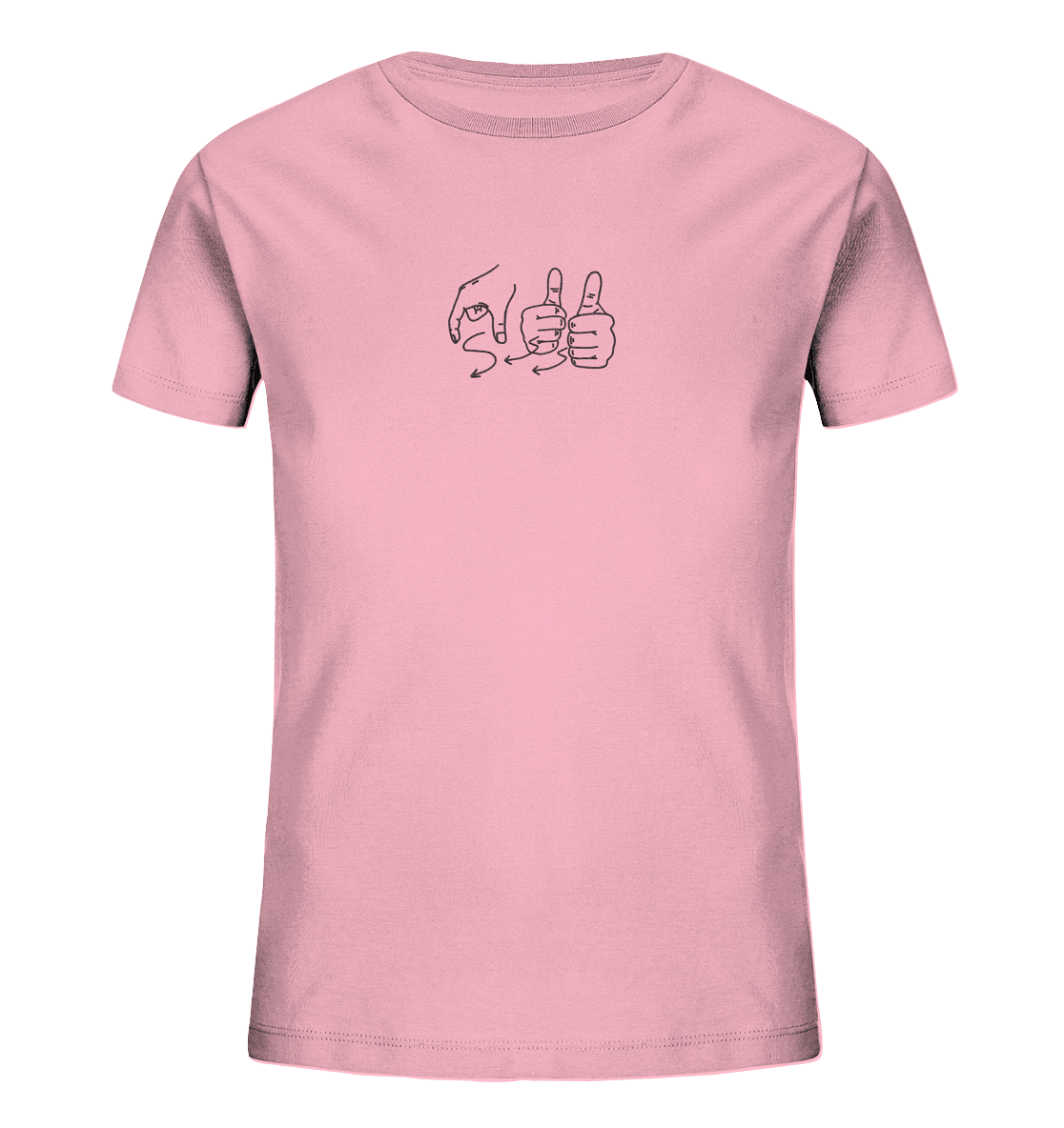 Weggefährten (Gebärde) - Kids Organic Shirt (Stick) - Weggefährten Mindset