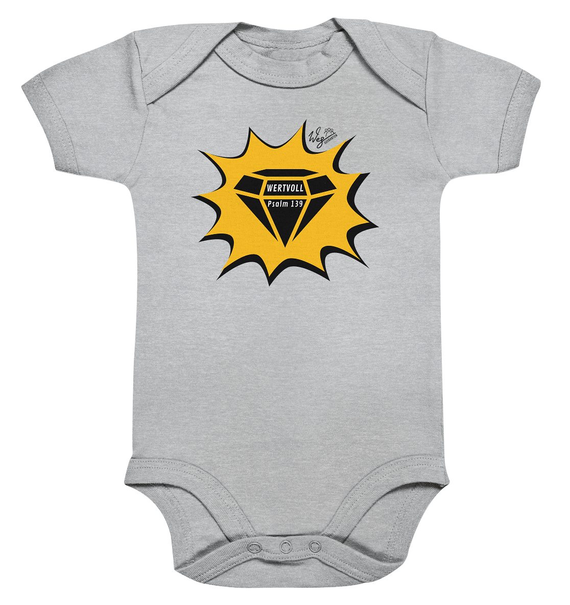 WERTVOLL - Organic Baby Bodysuite - Weggefährten Mindset