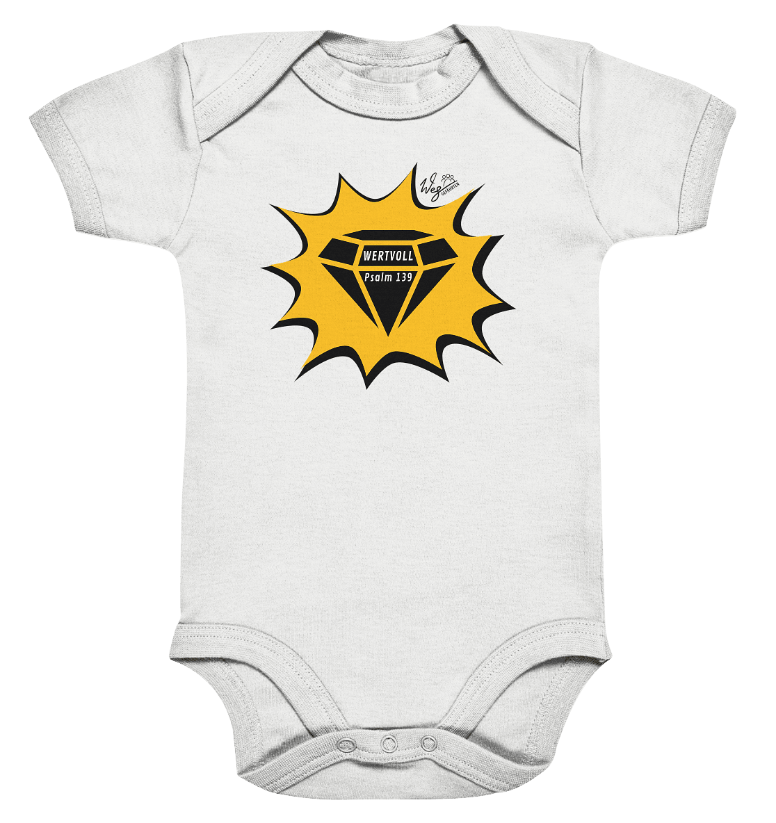 WERTVOLL - Organic Baby Bodysuite - Weggefährten Mindset