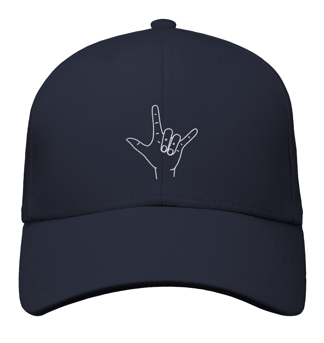 I Love You (Gebärde) - Organic Baseball Cap - Weggefährten Mindset