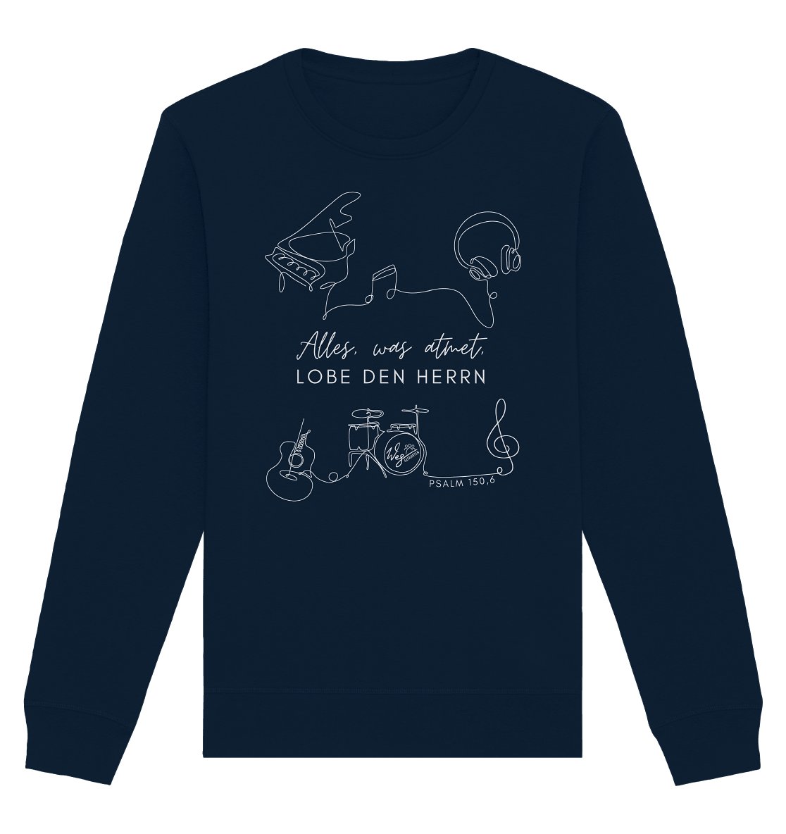 Alles, was atmet - Organic Basic Unisex Sweatshirt - Weggefährten Mindset