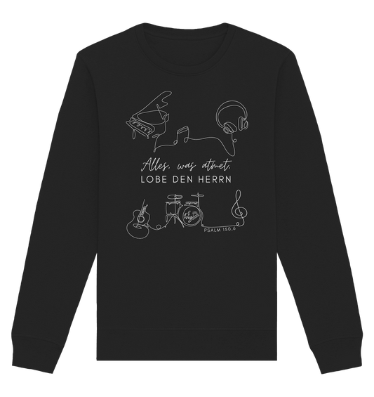 Alles, was atmet - Organic Basic Unisex Sweatshirt - Weggefährten Mindset