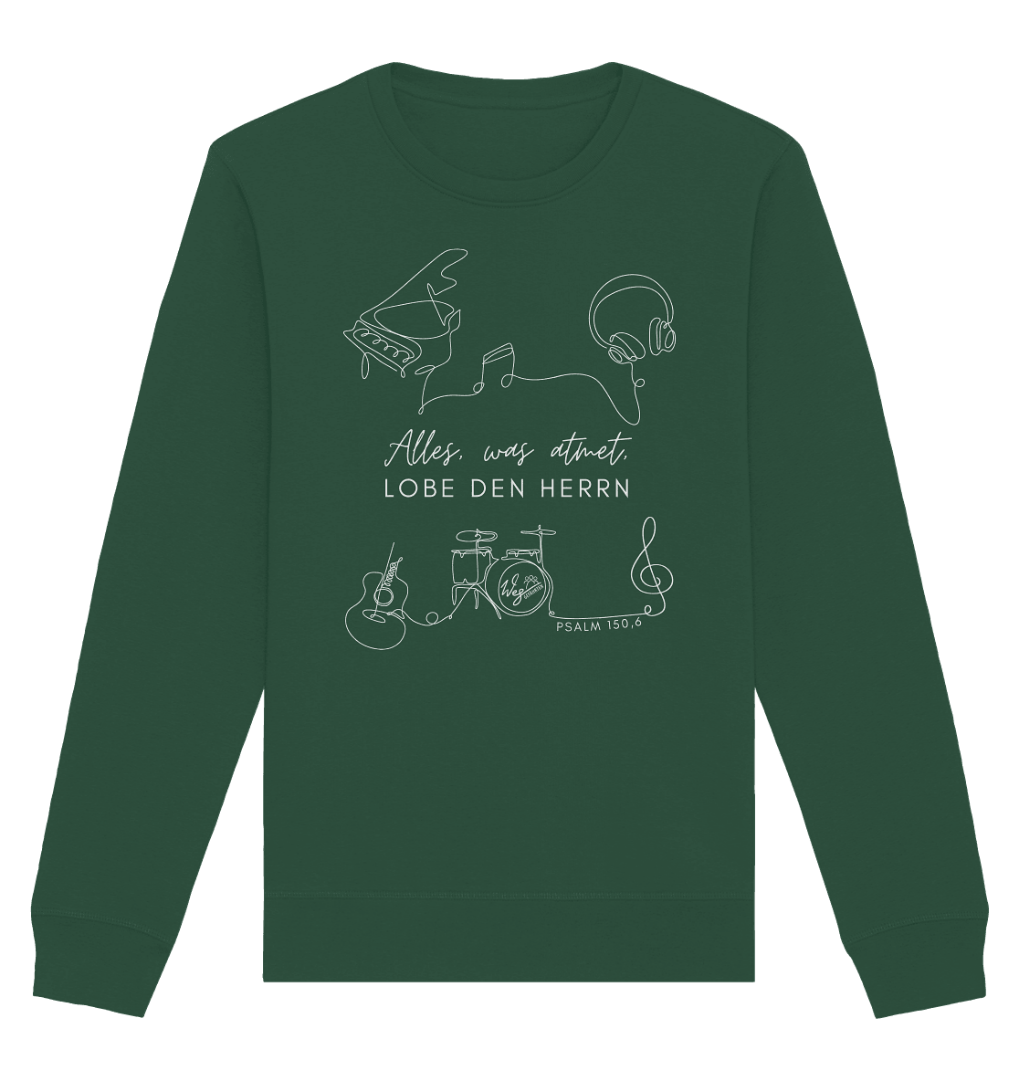 Alles, was atmet - Organic Basic Unisex Sweatshirt - Weggefährten Mindset
