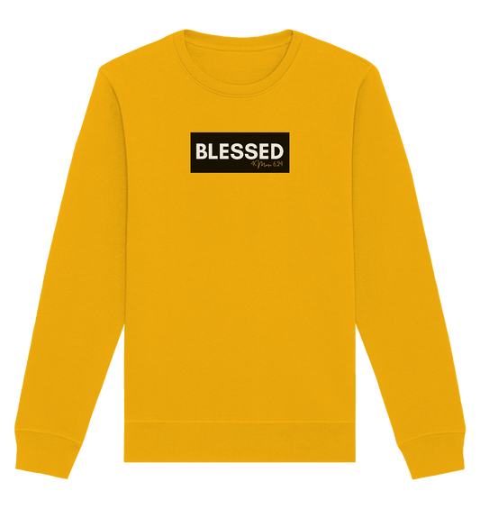 BLESSED - Organic Basic Unisex Sweatshirt - Weggefährten Mindset