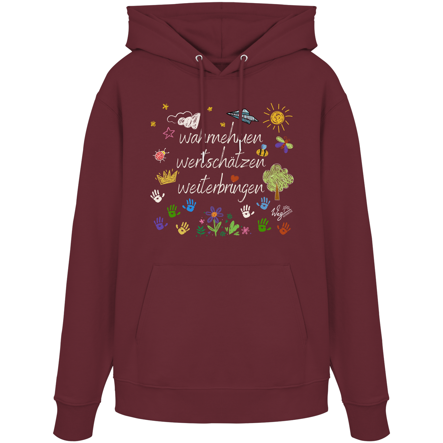 WERTE bunt - Tanja (NICHT Veröffentlichen) - Organic Hoodie.