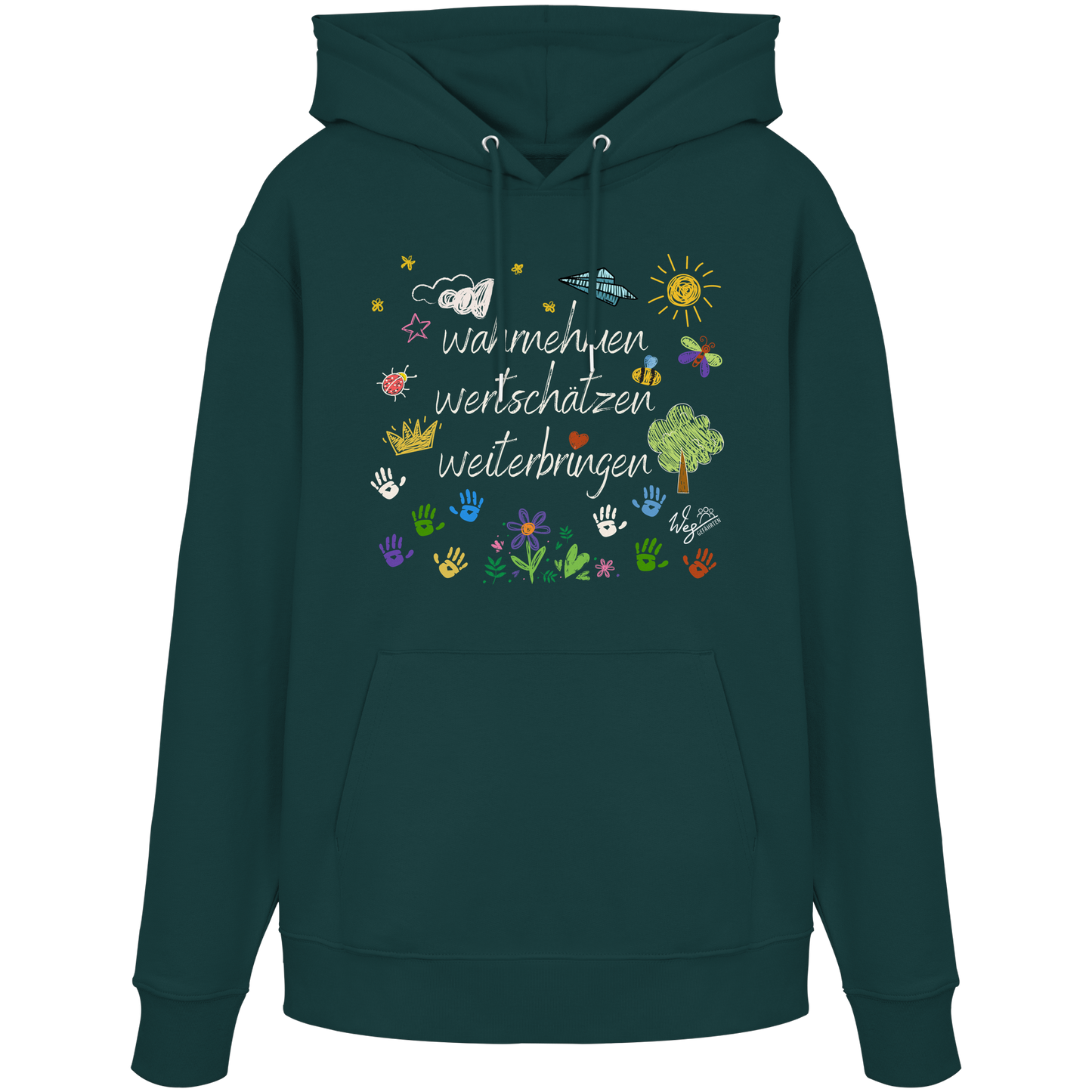 WERTE bunt - Tanja (NICHT Veröffentlichen) - Organic Hoodie.