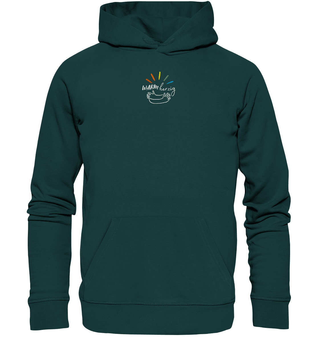 Warmherzig - Organic Hoodie (Stick) - Weggefährten Mindset