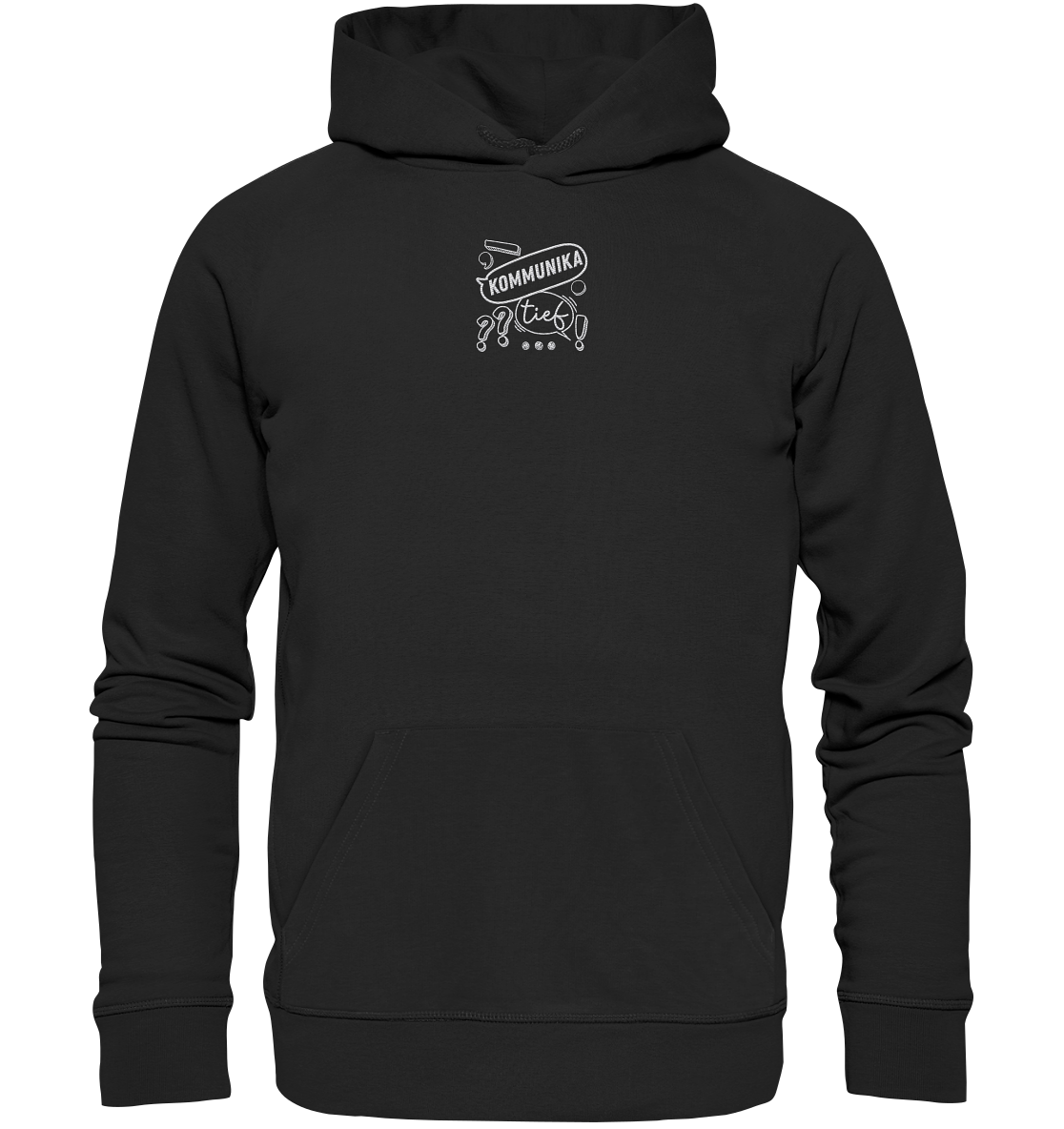 KommunikaTIEF - Organic Hoodie (Stick)