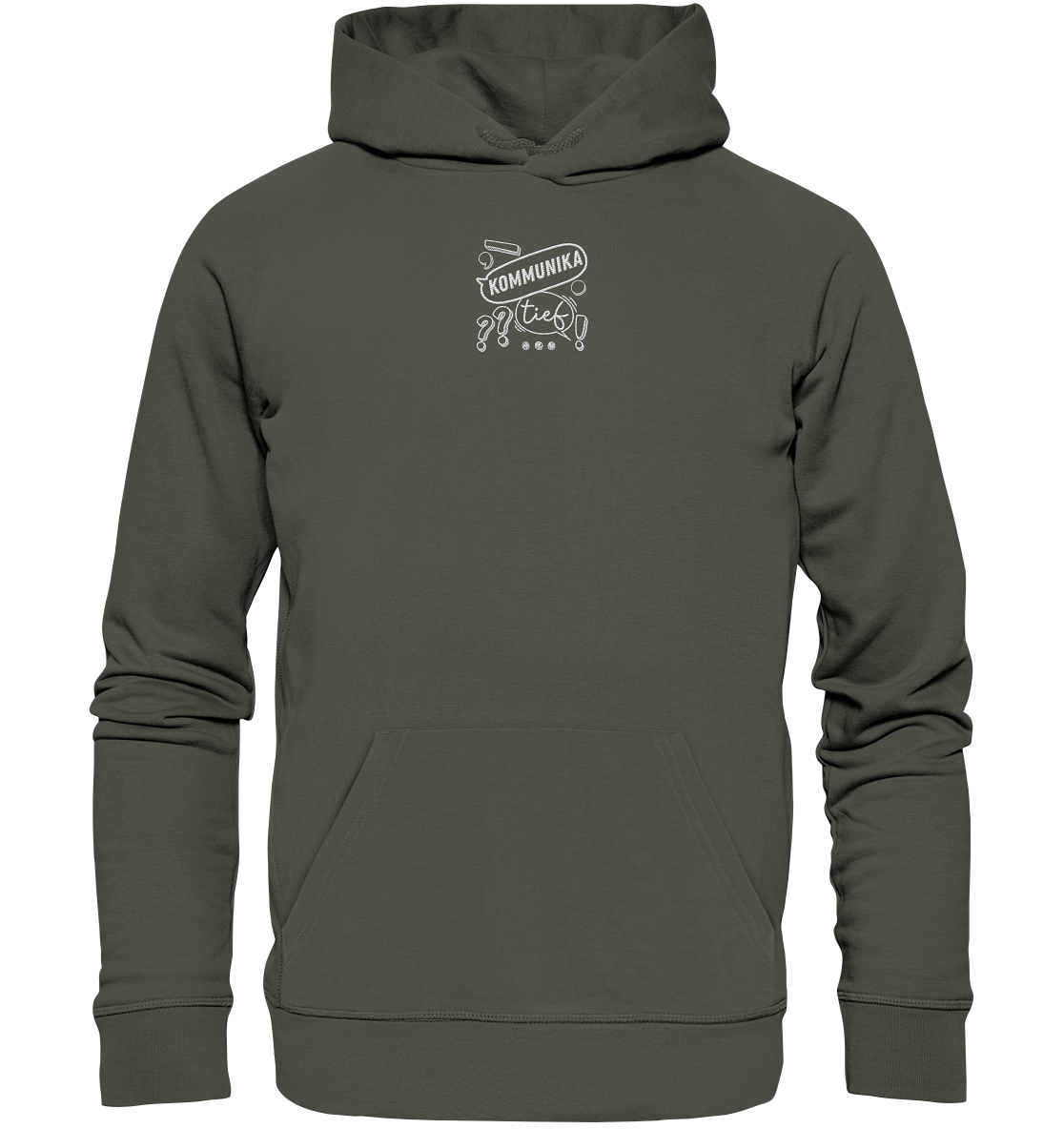 KommunikaTIEF - Organic Hoodie (Stick)