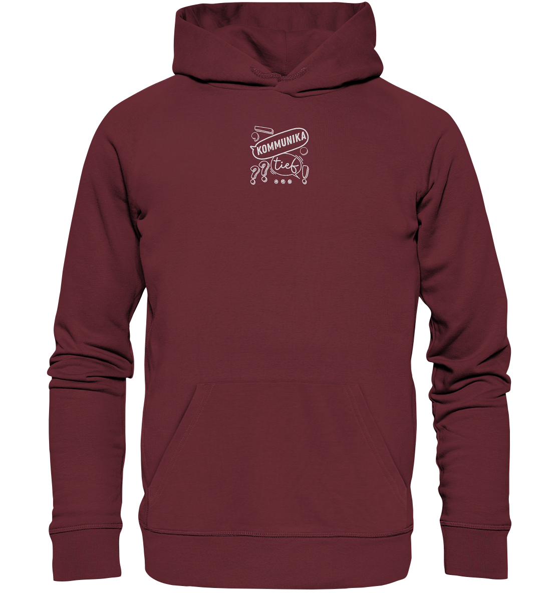 KommunikaTIEF - Organic Hoodie (Stick)