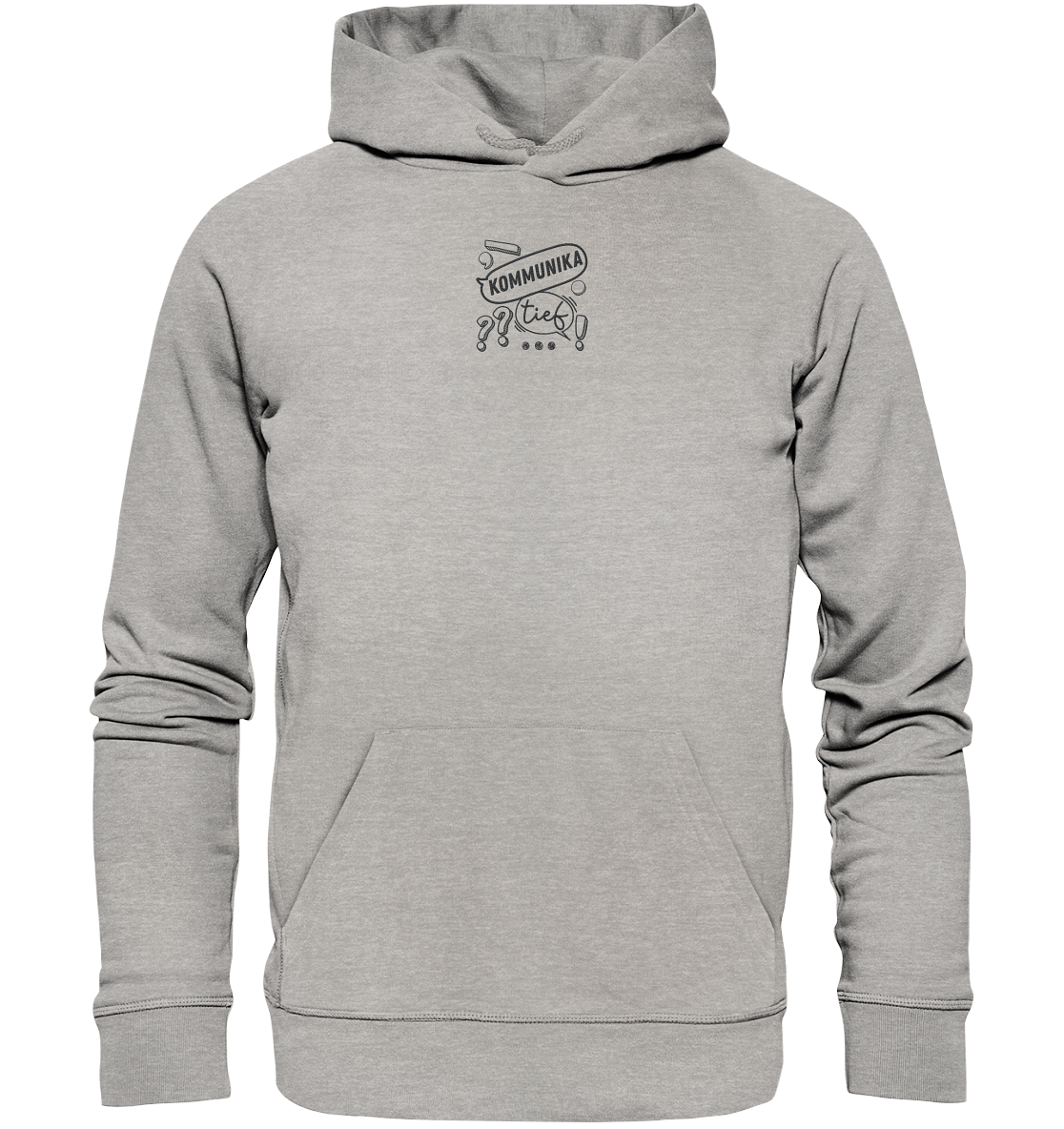 KommunikaTIEF - Organic Hoodie (Stick)