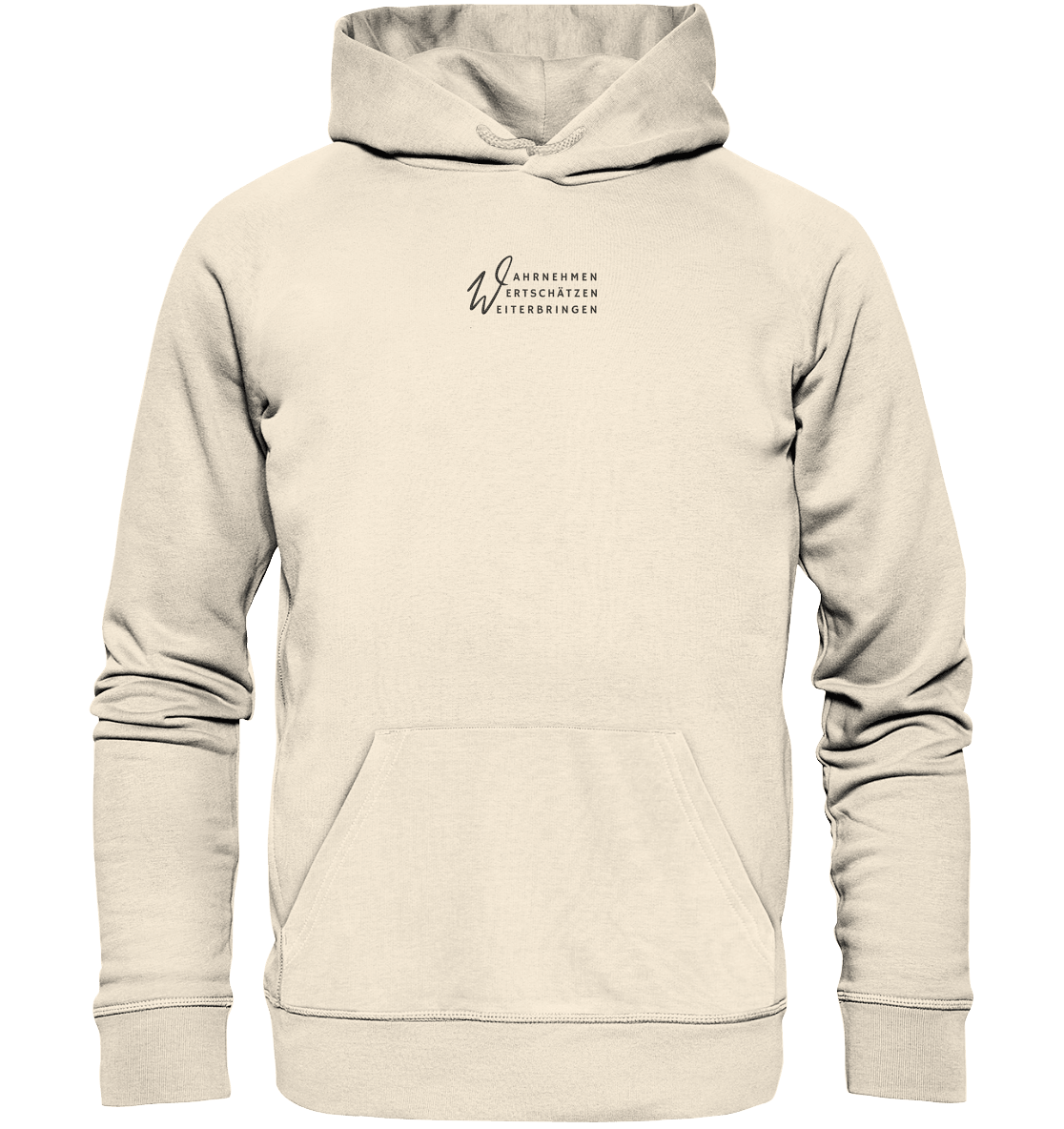 WERTE - Organic Hoodie (Stick) - Weggefährten Mindset