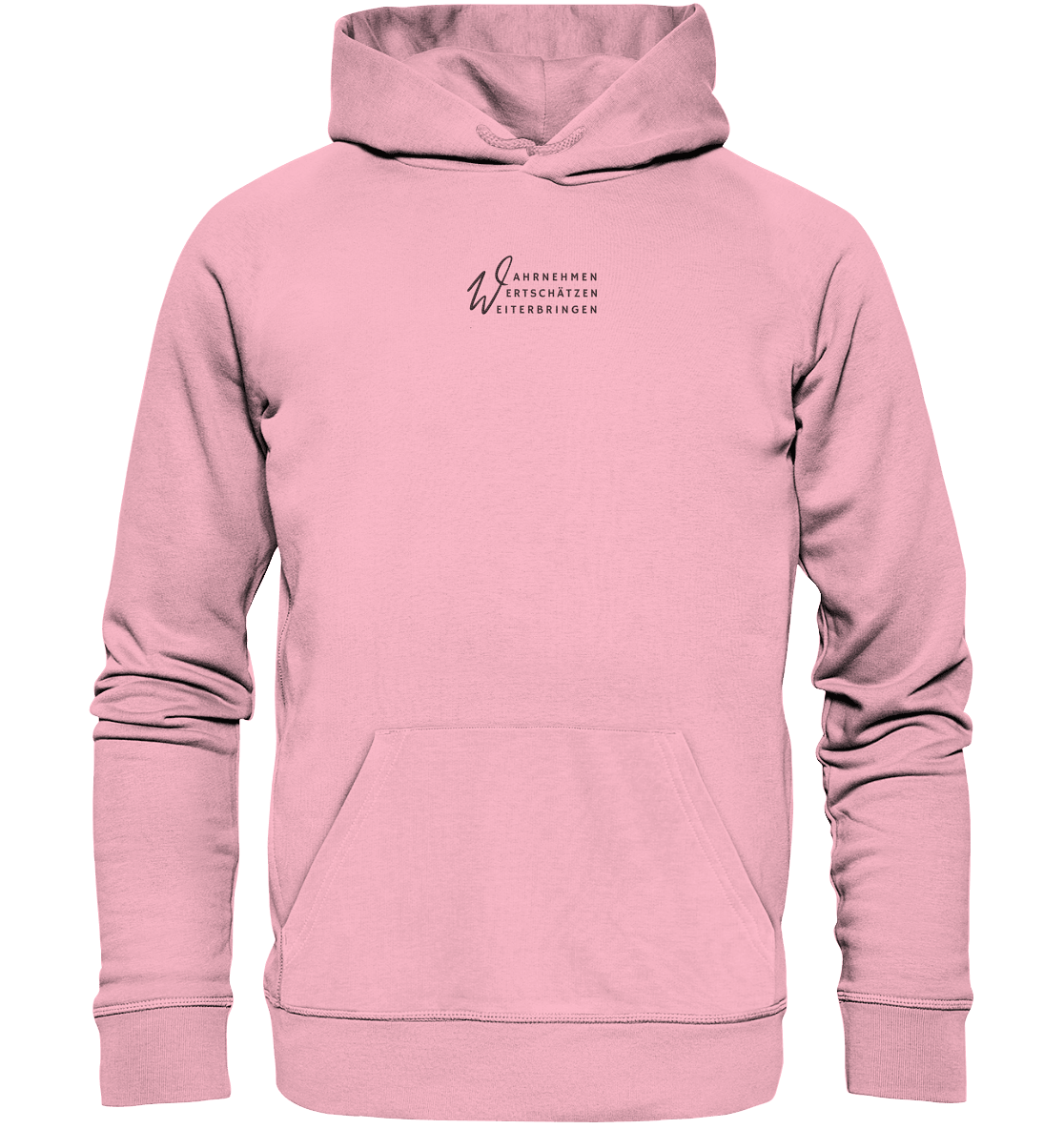 WERTE - Organic Hoodie (Stick) - Weggefährten Mindset