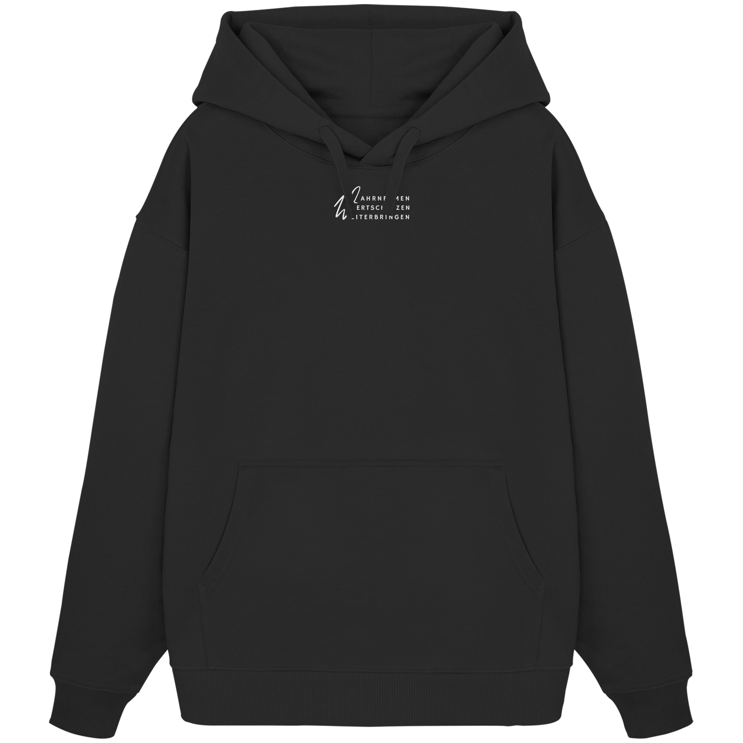 WERTE (Stick) - Organic Oversize Hoodie