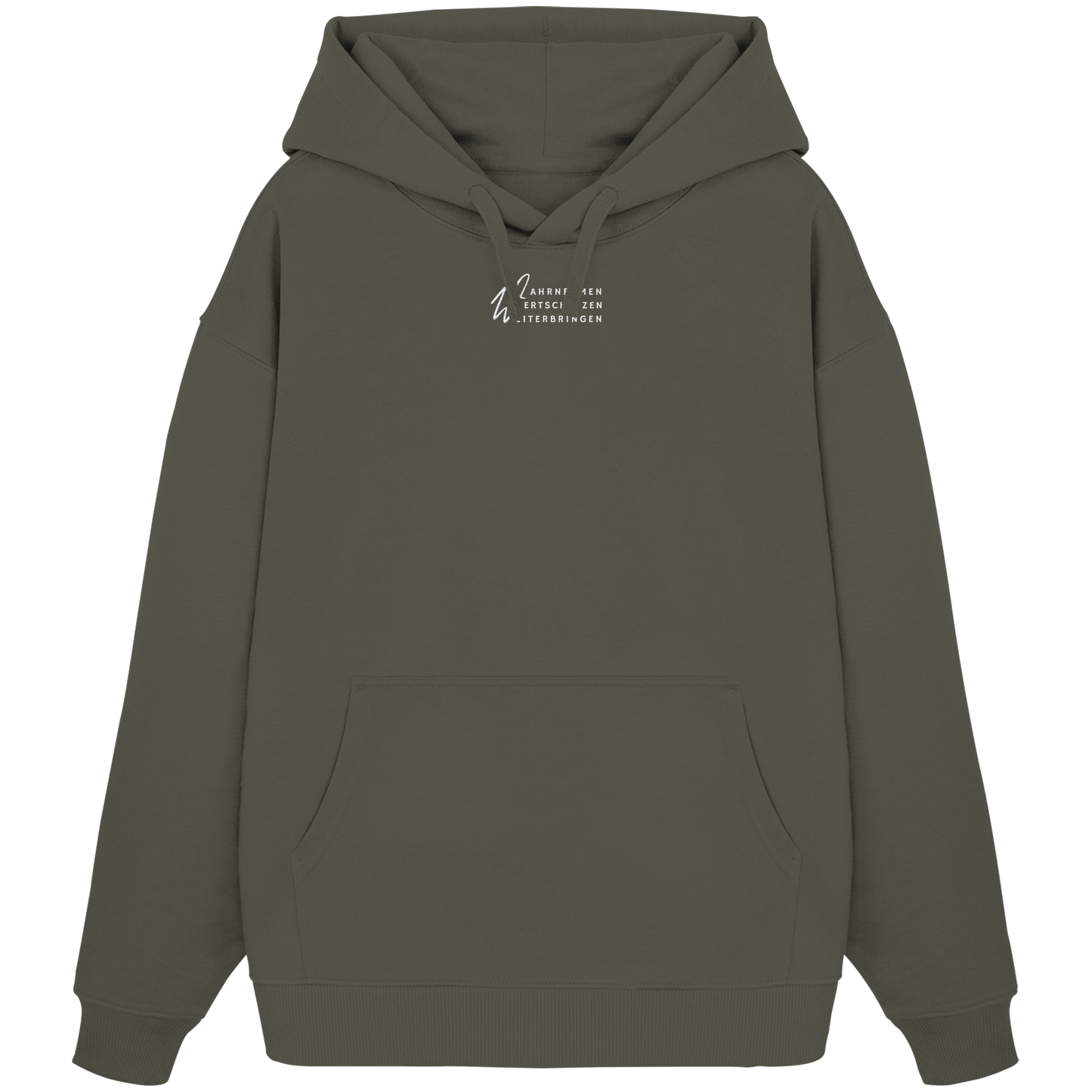 WERTE (Stick) - Organic Oversize Hoodie
