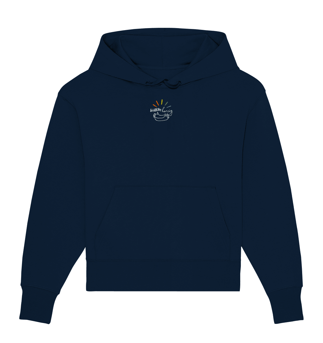 Warmherzig - Organic Oversize Hoodie (Stick) - Weggefährten Mindset
