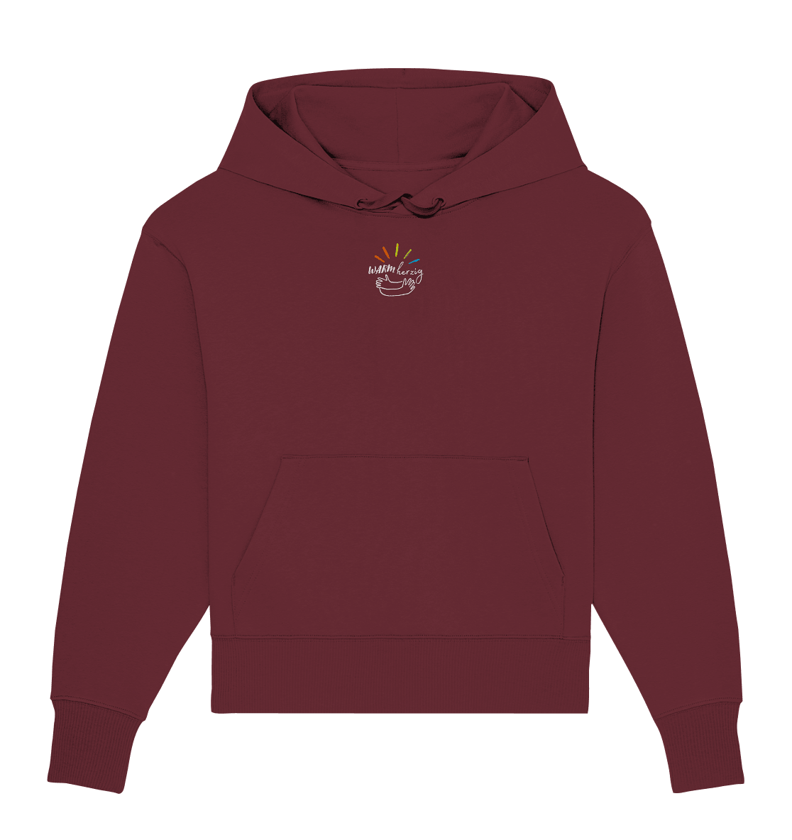 Warmherzig - Organic Oversize Hoodie (Stick) - Weggefährten Mindset